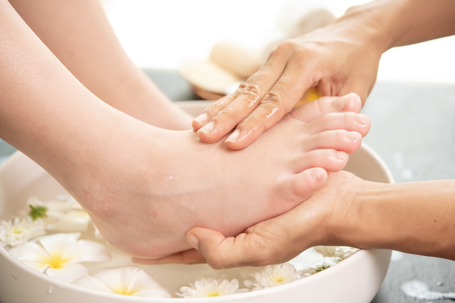 foot washing in spa before treatment. spa treatment and product Foot Washing In Spa Before Treatment. Spa Treatment And Product